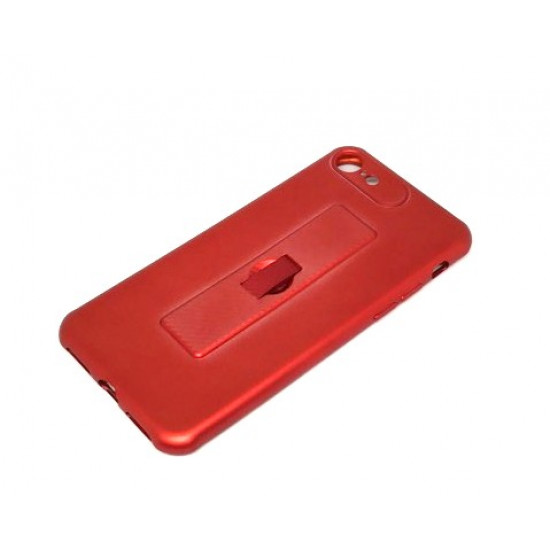 Capa Silicone Gel Com Anel De Dedo Motomo Apple Iphone 7/8 Vermelho